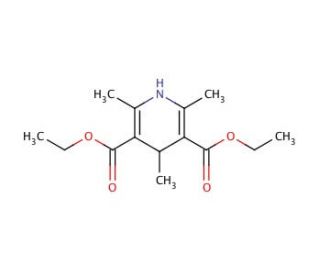 Diethyl 1,4-dihydro-2,4,6-trimethyl-3,5-pyridinedicarboxylate (CAS 632-93-9) - chemical structure image