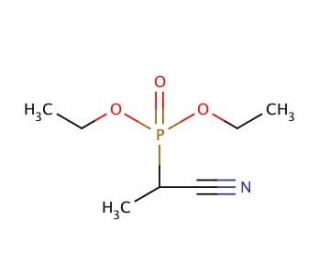 Diethyl (1-cyanoethyl)phosphonate (CAS 29668-61-9) - chemical structure image