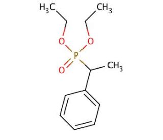 Diethyl 1-phenylethyl phosphonate (CAS 33973-48-7) - chemical structure image
