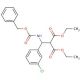Diethyl 2-[{[(benzyloxy)carbonyl]amino}-(3-chlorophenyl)methyl]malonate - chemical structure image