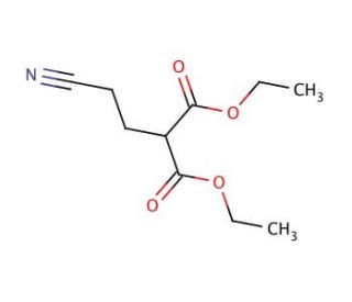 Diethyl 2-(2-cyanoethyl)malonate (CAS 17216-62-5) - chemical structure image