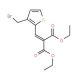 Diethyl 2-{[3-(bromomethyl)-2-thienyl]-methylene}malonate (CAS 104085-30-5) - chemical structure image