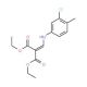 Diethyl 2-((3-chloro-4-methylphenylamino)methylene)malonate (CAS 103976-11-0) - chemical structure image