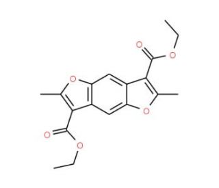 Diethyl 2,6-dimethylfuro[2,3-f][1]benzofuran-3,7-dicarboxylate - chemical structure image