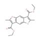 Diethyl 2,6-dimethylfuro[2,3-f][1]benzofuran-3,7-dicarboxylate - chemical structure image