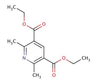Diethyl 2,6-dimethylpyridine-3,5-dicarboxylate (CAS 1149-24-2) - chemical structure image