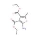diethyl 2-amino-5-methylfuran-3,4-dicarboxylate (CAS 91248-60-1) - chemical structure image