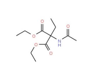 Diethyl 2-Ethyl-2-acetamidomalonate (CAS 32819-24-2) - chemical structure image