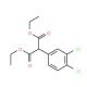 Diethyl (3,4-dichlorophenyl)malonate (CAS 28751-26-0) - chemical structure image