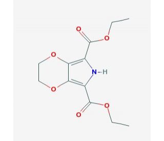 Diethyl-3,4-ethylenedioxypyrrole-2,5-dicarboxylate (CAS 870704-19-1) - chemical structure image