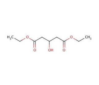 Diethyl 3-hydroxyglutarate (CAS 32328-03-3) - chemical structure image