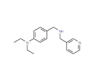 Diethyl-(4-{[(pyridin-3-ylmethyl)-amino]-methyl}-phenyl)-amine - chemical structure image