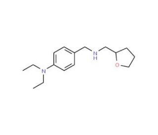 Diethyl-(4-{[(tetrahydro-furan-2-ylmethyl)-amino]-methyl}-phenyl)-amine - chemical structure image