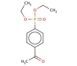 diethyl 4-acetylphenylphosphonate - chemical structure image