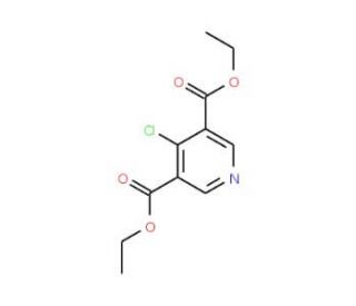 Diethyl 4-chloro-3,5-pyridinedicarboxylate (CAS 244638-43-5) - chemical structure image