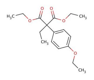 Diethyl 4-Ethoxyphenylethylmalonate (CAS 55784-11-7) - chemical structure image