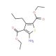 Diethyl 5-amino-3-propylthiophene-2,4-dicarboxylate - chemical structure image