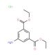 diethyl 5-aminoisophthalate hydrochloride (CAS 42122-73-6) - chemical structure image