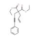 Diethyl allyl(3-phenyl-2-propynyl)malonate (CAS 143633-91-4) - chemical structure image