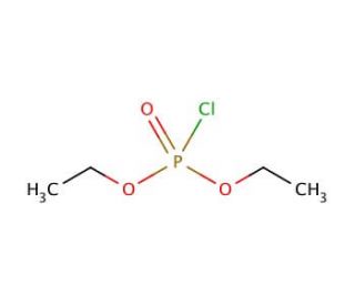 Diethyl chlorophosphate (CAS 814-49-3) - chemical structure image
