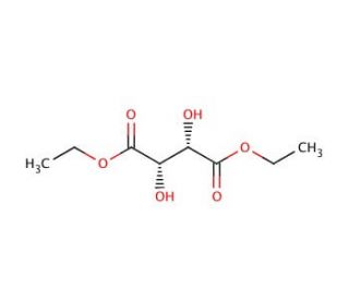 (&minus;)-Diethyl D-tartrate (CAS 13811-71-7) - chemical structure image