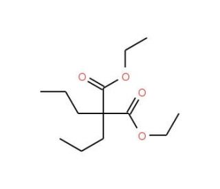 Diethyl di-n-propylmalonate (CAS 6065-63-0) - chemical structure image