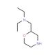 Diethyl-morpholin-2-ylmethylamine (CAS 122894-66-0) - chemical structure image