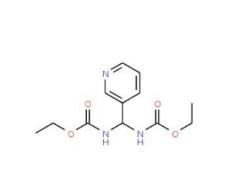 Diethyl N,N-(3&prime;-Pyridylmethylene)bis(carbamate) (CAS 2744-17-4) - chemical structure image