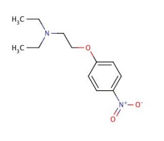 Diethyl[2-(4-nitrophenoxy)ethyl]amine (CAS 19881-36-8) - chemical structure image