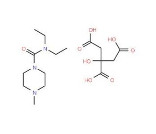 Diethylcarbamazine Citrate (CAS 1642-54-2) - chemical structure image
