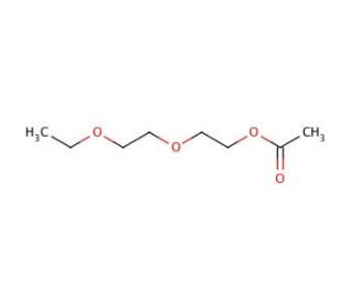 Diethylene glycol monoethyl ether acetate (CAS 112-15-2) - chemical structure image