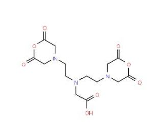 Diethylenetriaminepentaacetic acid dianhydride (CAS 23911-26-4) - chemical structure image