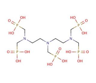 Diethylenetriaminepentakis(methylphosphonic acid) solution (CAS 15827-60-8) - chemical structure image
