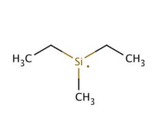 Diethylmethylsilane (CAS 760-32-7) - chemical structure image