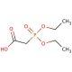 Diethylphosphonoacetic acid (CAS 3095-95-2) - chemical structure image