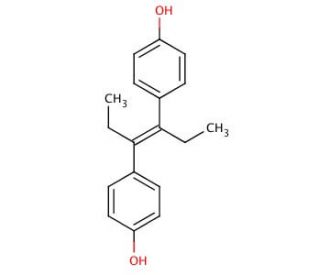 Diethylstilbestrol, mixture of cis and trans (CAS 6898-97-1) - chemical structure image