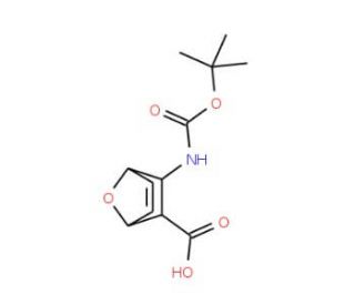 diexo-3-tert-Butoxycarbonylamino-7-oxa-bicyclo[2.2.1]hept-5-ene-2-carboxylic acid (CAS 148257-14-1) - chemical structure imag