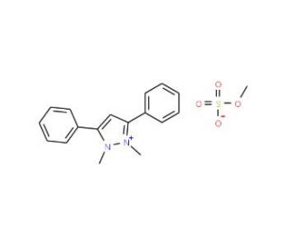 Difenzoquat methyl sulfate (CAS 43222-48-6) - chemical structure image