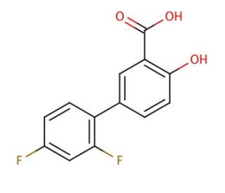Diflunisal (CAS 22494-42-4) - chemical structure image