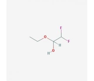 Difluoroacetaldehyde Ethyl Hemiacetal (CAS 148992-43-2) - chemical structure image