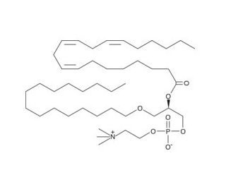 Dihomo-&gamma;-Linolenoyl PAF C-16 (CAS 155575-01-2) - chemical structure image