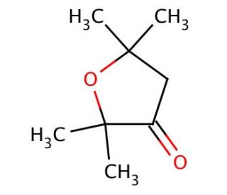 Dihydro-2,2,5,5-tetramethyl-3(2H)-furanone (CAS 5455-94-7) - chemical structure image