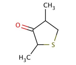 Dihydro-2,4-dimethyl-3(2H)-thiophenone - chemical structure image