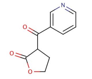 Dihydro-3-(3-pyridoyl)-2-(3H)-furanone (CAS 59578-61-9) - chemical structure image