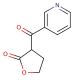 Dihydro-3-(3-pyridoyl)-2-(3H)-furanone (CAS 59578-61-9) - chemical structure image