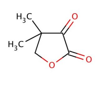 Dihydro-4,4-dimethyl-2,3-furandione (CAS 13031-04-4) - chemical structure image