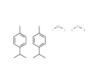 Diiodo(p-cymene)ruthenium(II) dimer (CAS 90614-07-6) - chemical structure image