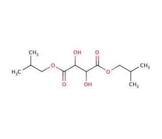 diisobutyl 2,3-dihydroxysuccinate (CAS 4054-82-4) - chemical structure image