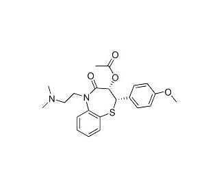 Diltiazem (CAS 42399-41-7) - chemical structure image