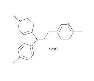 Dimebolin dihydrochloride (CAS 97657-92-6) - chemical structure image